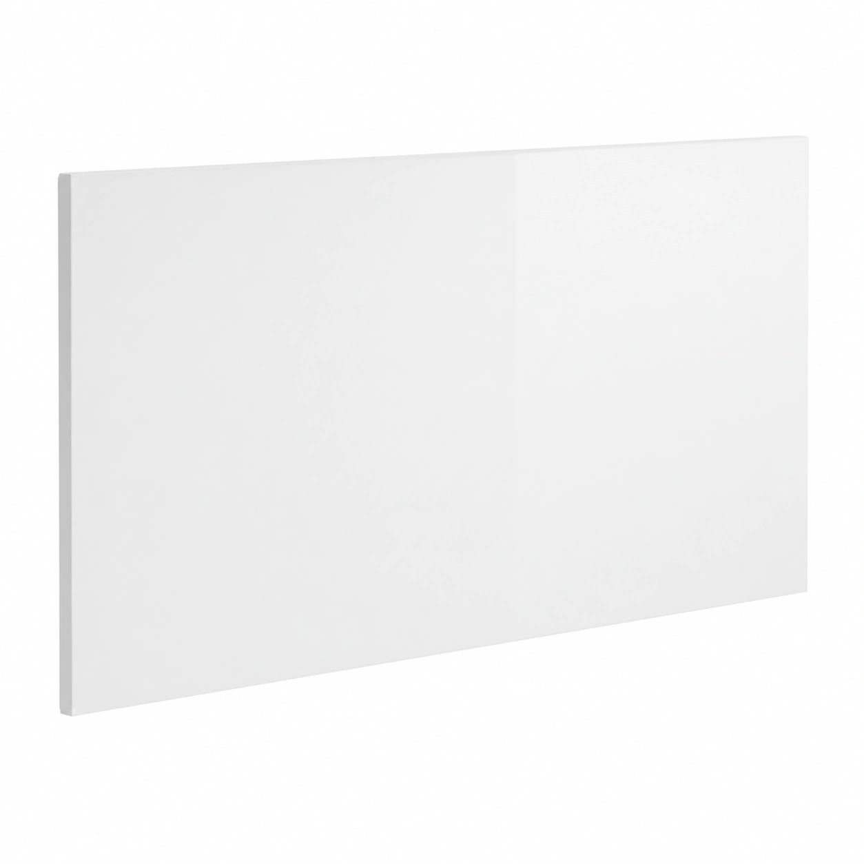 Cabecero de Madera Blanco Brillante para Cama 200x1.5x80 cm