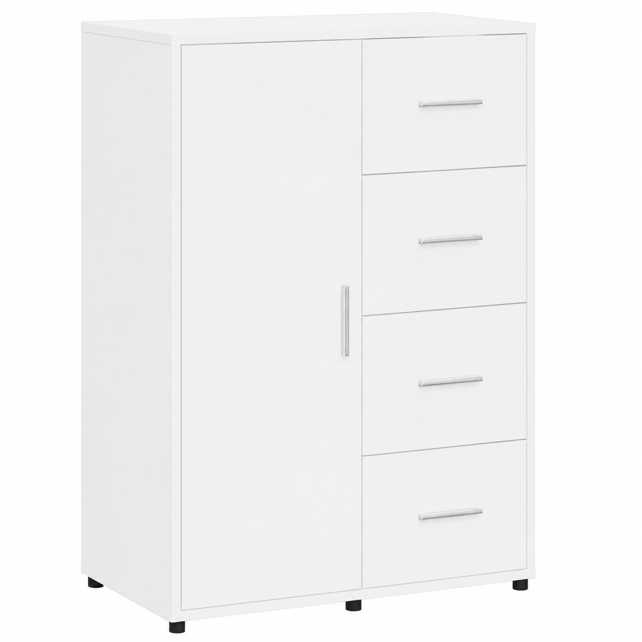 Aparador Blanco de Madera 60x31x84 cm, Almacenamiento para Pasillo