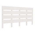 Cabecero de Cama de Madera de Pino Maciza Blanca 180x80 cm