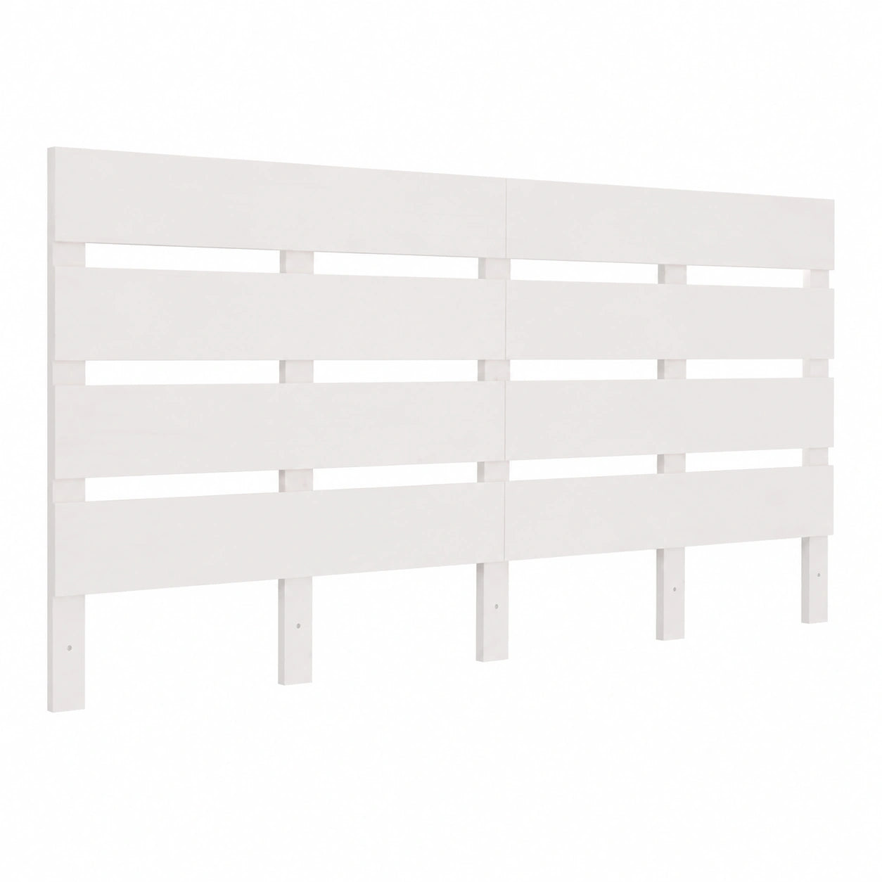 Cabecero de Cama de Madera de Pino Maciza Blanca 180x80 cm