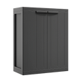 Armario de Exterior con Cerradura para Herramientas, Negro, vidaXL