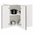 Armario de Pared de Esquina Kalmar Negro para Cocina