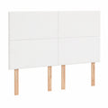 Cabecero de Cama de Cuero Sintético Blanco 144x5x118/128 cm - Elegancia para tu Dormitorio