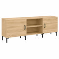 Mueble TV Moderno con 4 Compartimentos, Roble Sonoma