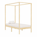 Cama con Dosel de Madera de Pino Maciza 100x200 cm para Dormitorio