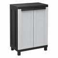 Armario Negro Terry con Estante Ajustable, 68x39x91,5 cm