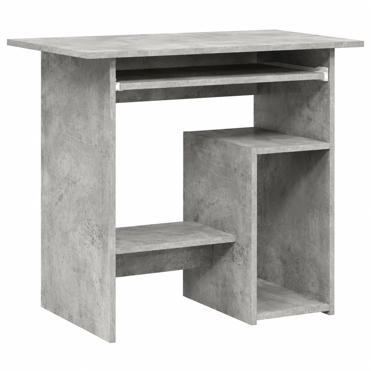 Escritorio de Oficina Moderno en Gris Hormigón 80x45x74 cm