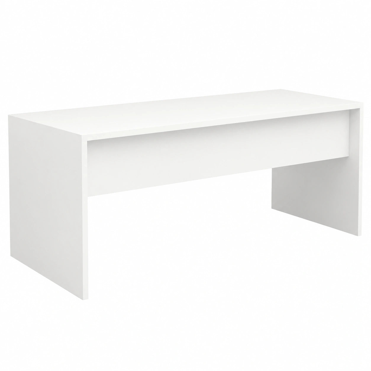 Escritorio de Oficina y Hogar en Blanco 200x80 cm, Fabricado en España