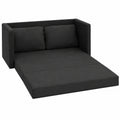 Sofá Cama Doble IKAYAA Plegable para Salón, Futón 2 en 1 Negro