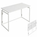 MUSSO F5 - Mesa Plegable 80x40 cm para Ordenador, Escritorio Compacto sin Montaje para Hogar y Oficina