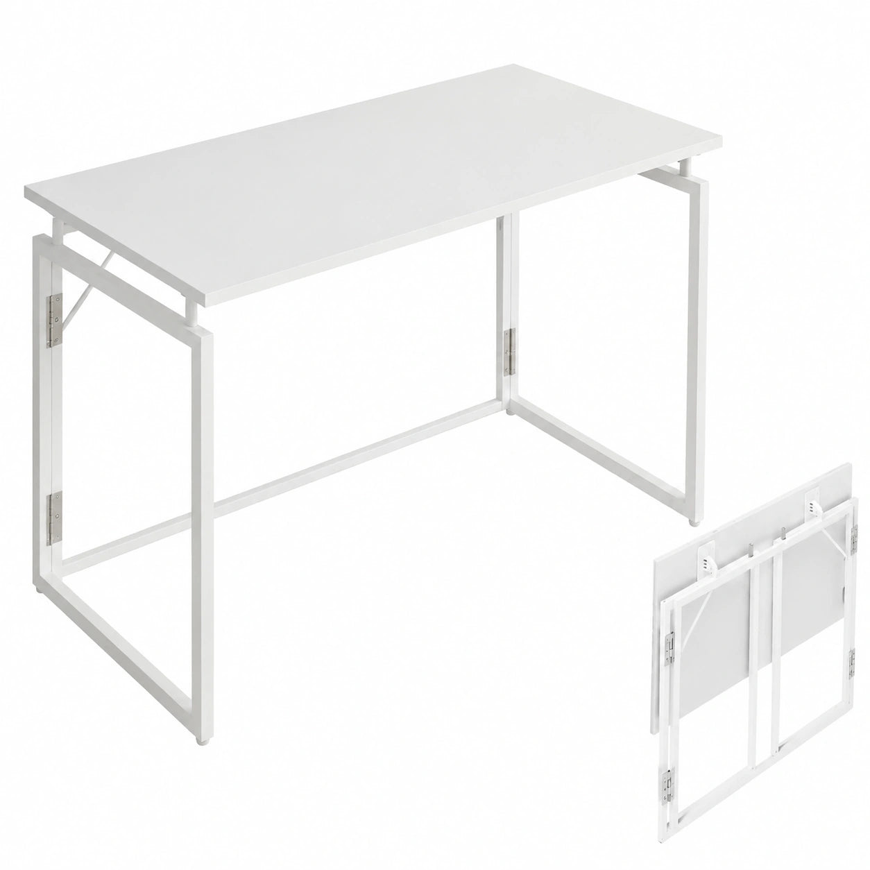 MUSSO F5 - Mesa Plegable 80x40 cm para Ordenador, Escritorio Compacto sin Montaje para Hogar y Oficina