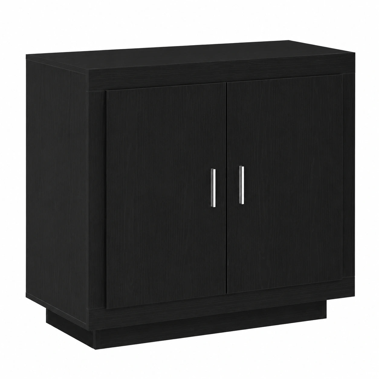 Gabinete de Almacenamiento de Madera Negra 80x40x75 cm, Moderno y Funcional